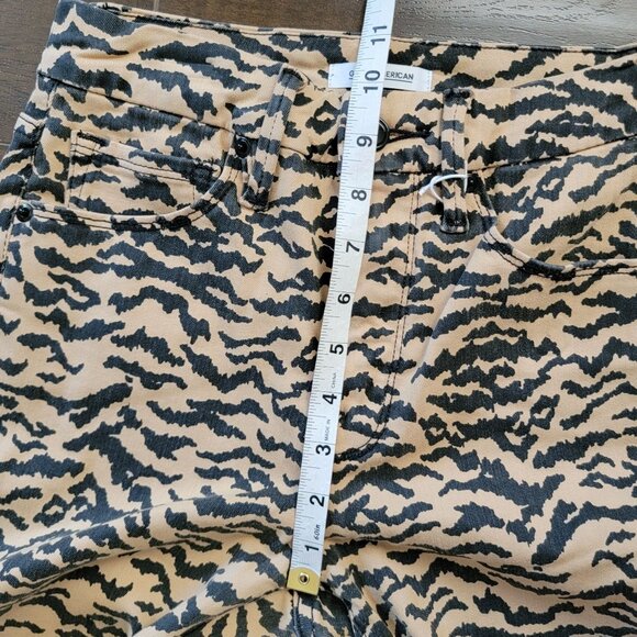NEW Good American Good Waist Skinny Jeans Womens 4 Leopard Print Chic Modern - Picture 5 of 8